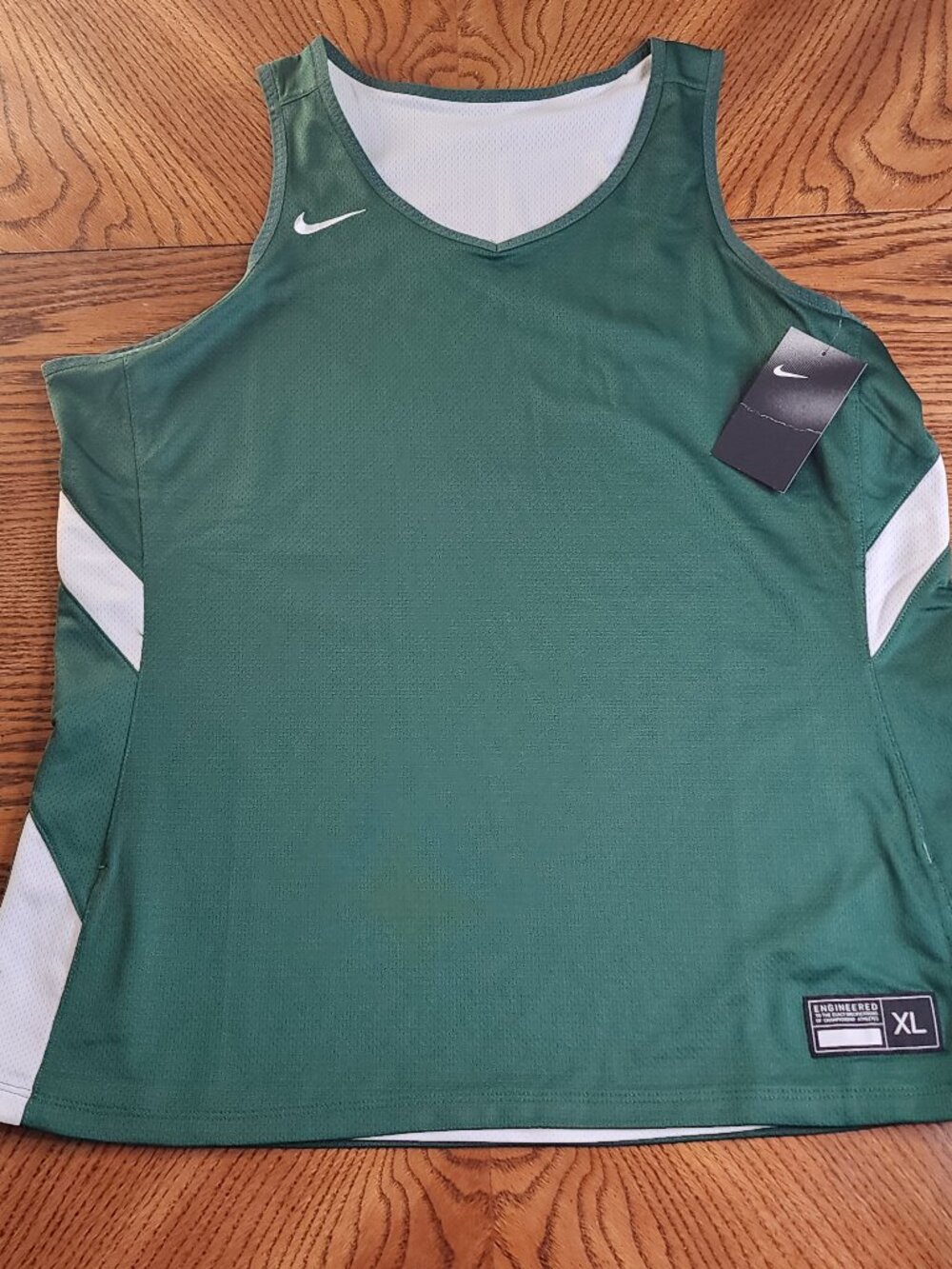 Nike Official Reversible Training Jersey AA0081-111 White/Green Size XL